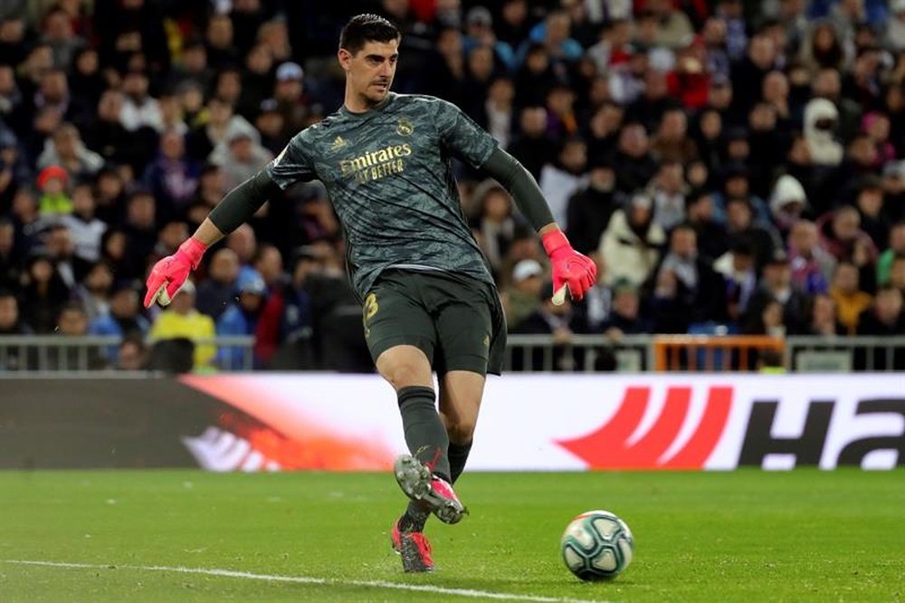 Courtois, a doubt to face Manchester City for UCL second leg. EFE