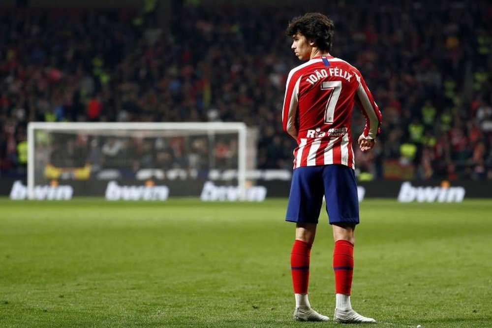 João Félix ainda não atingiu as expectativas no Atlético de Madrid. EFE/Mariscal/Archivo