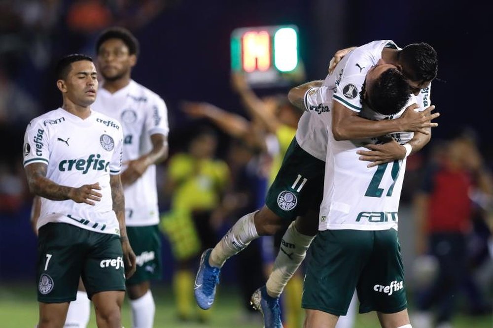 Time titular do Palmeiras na estreia na Libertadores 2020 contra o Tigre. EFE