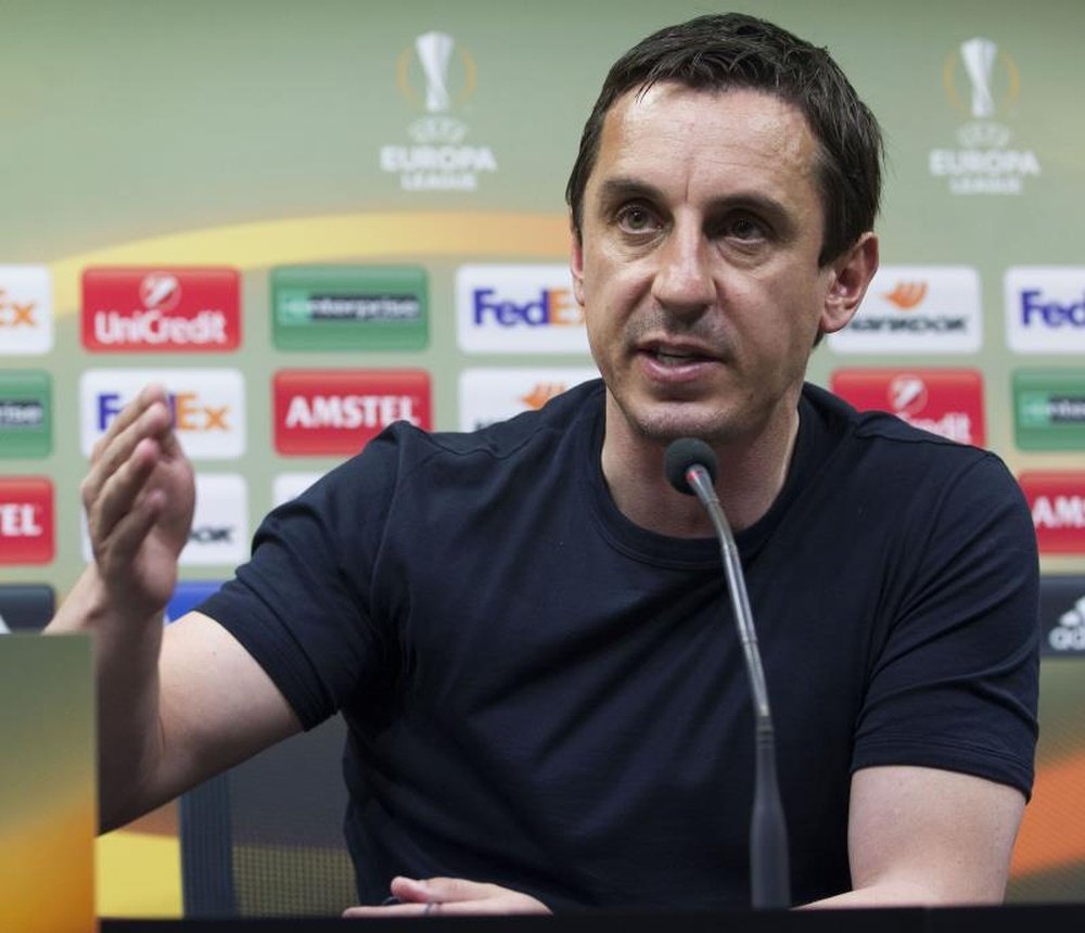 Gary Neville has a plan to get this Premier League season finished and the next one started. EFE