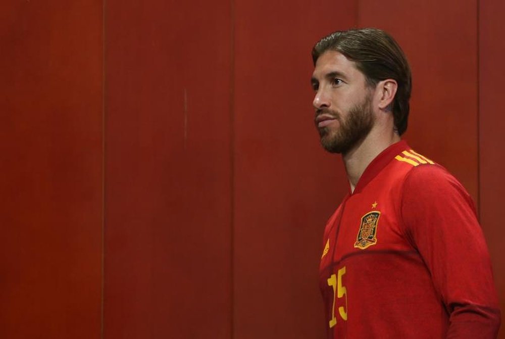 Sergio Ramos should have been training with Spain this Monday. EFE