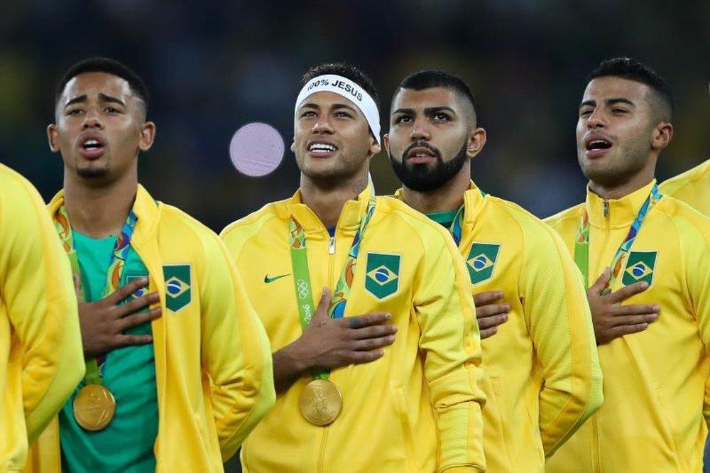 Brasil é o atual campeão olímpico de futebol. EFE/FERNANDO BIZERRA JR/Arquivo