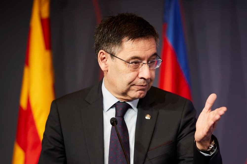 Bartomeu évoque les polémiques et les tensions. EFE