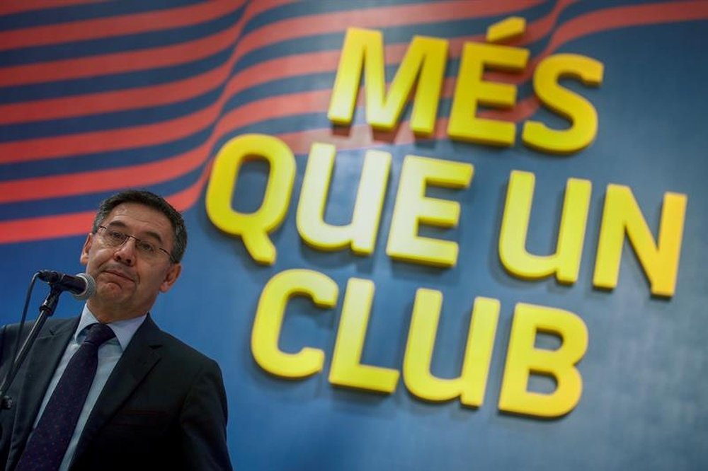 Bartomeu speaks out on the controversy with the pay cuts. EFE
