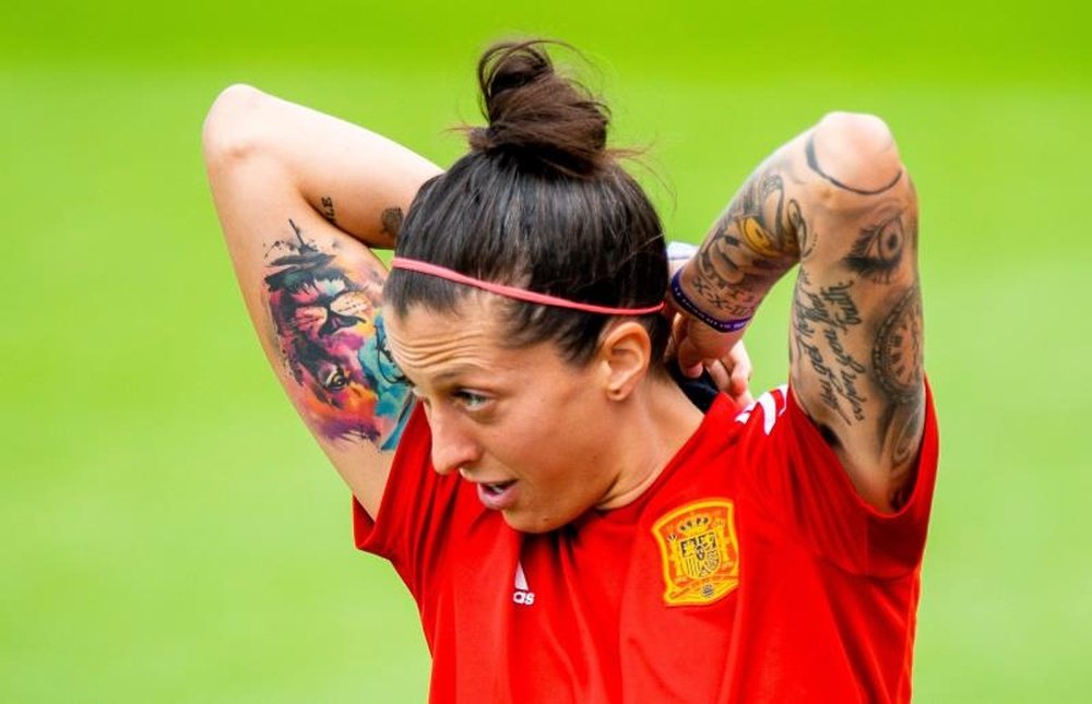 Jennifer Hermoso se convirtió en la mejor de España durante el Mundial. EFE