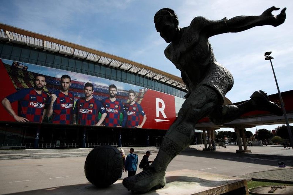 El Barça pondrá en el Camp Nou el himno interpretado por los aficionados. AFP