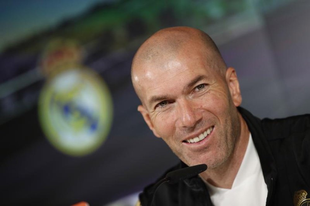 Zinedine Zidane participou de entrevista coletiva neste sábado. EFE/Javier Lizón/Arquivo