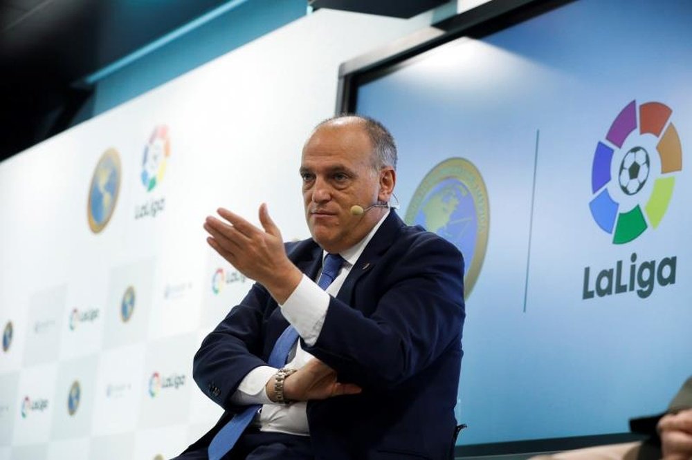 Tebas habló en una charla. EFE