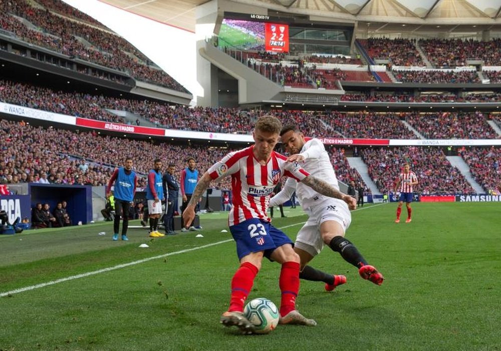 De Paul espera que o Atlético faça um jogo inteligente contra o Sevilla. EFE
