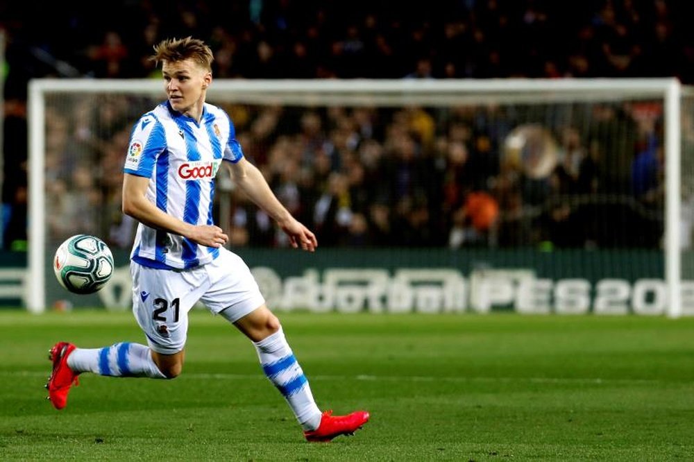Martin Odegaard veut rester à Saint-Sébastien. EFE