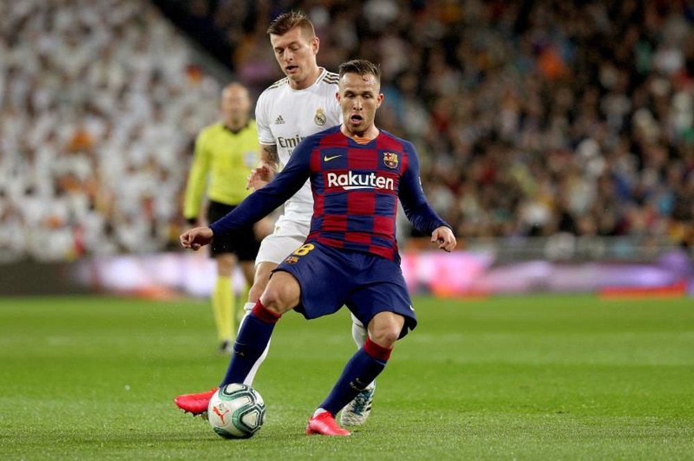 Arthur Melo teria quebrado detalhe do protocolo no retorno aos treinos. EFE/Rodrigo Jiménez/Arquivo