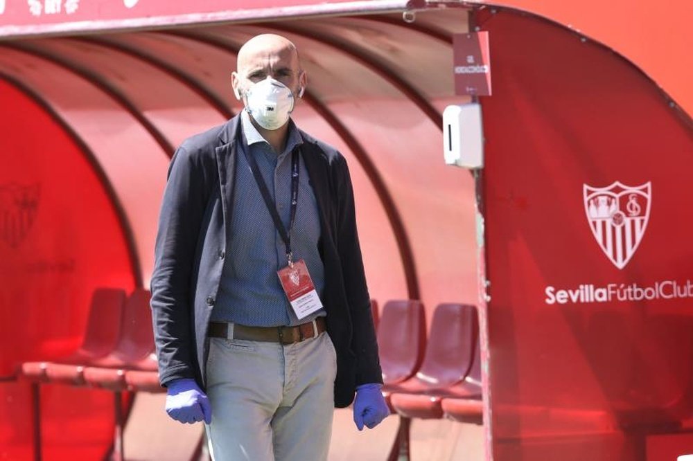 Monchi analizó el momento del Sevilla. AFP