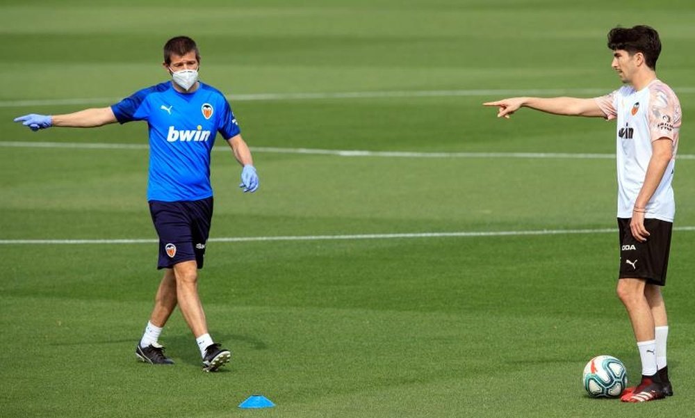 Le FC Valence retrouve aussi le chemin de l'entraînement. EFE