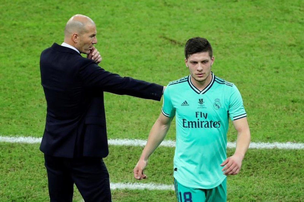 Zidane, le soutien de poids de Jovic. EFE