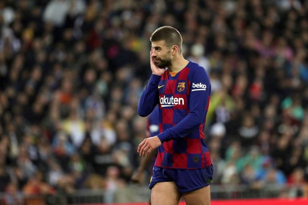 Pique, Lenglet and Umtiti, the ones who will suffer most from LaLiga's return. EFE