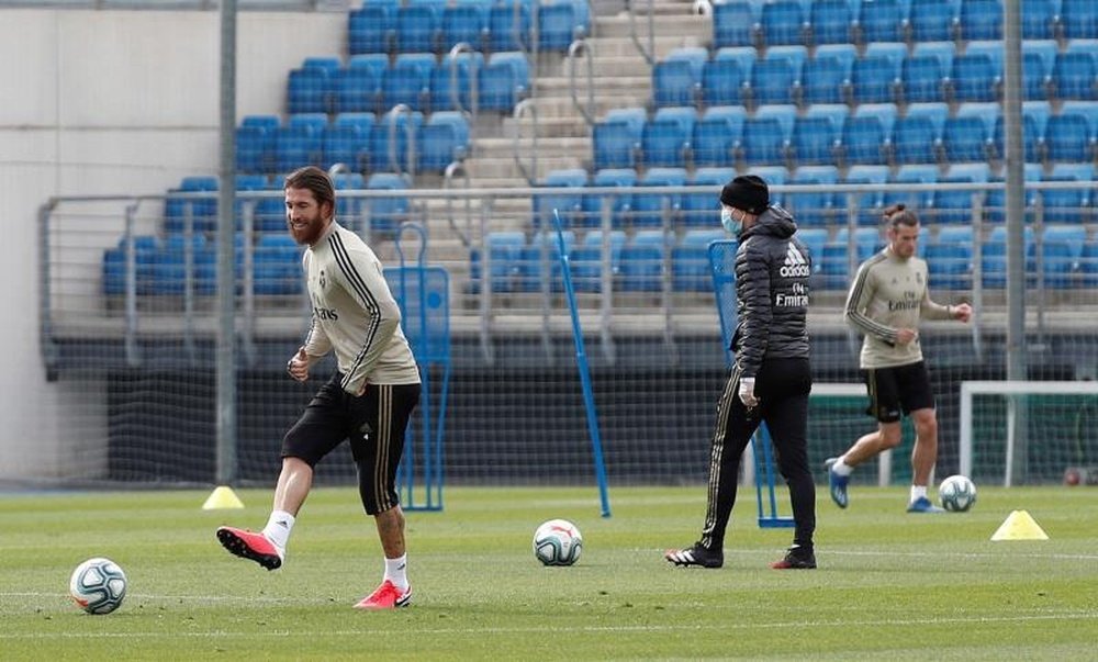 Real Madrid volta a ter treinamento unificado. EFE/LaLiga