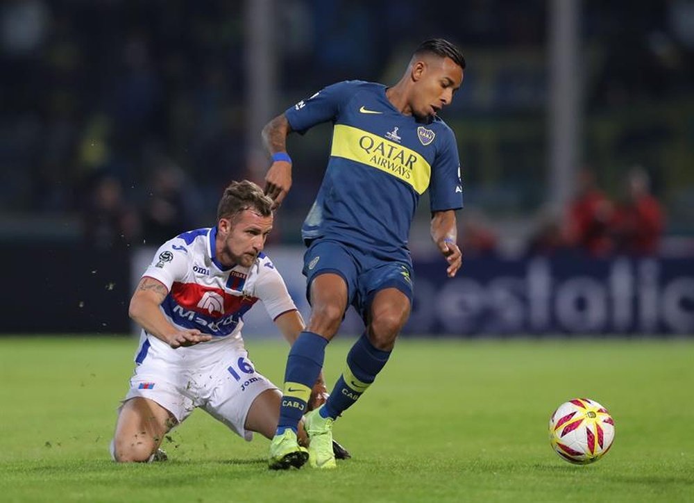 Sebastián Villa busca salir de Boca Juniors. EFE