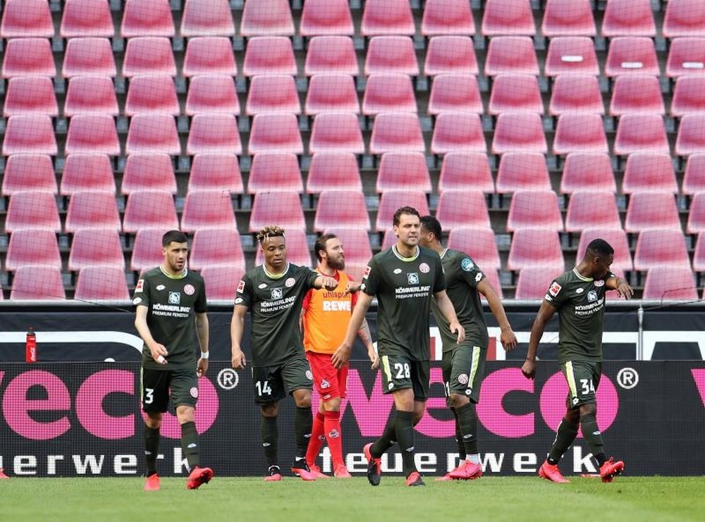 Köln y Mainz 05 igualaron a dos tantos. EFE