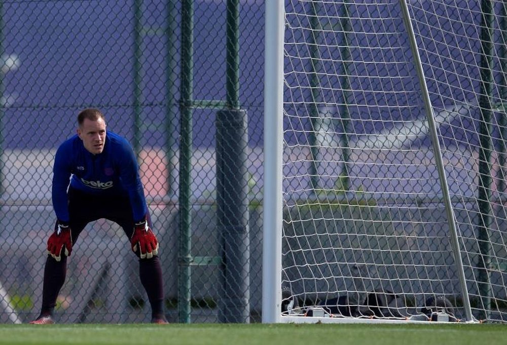 Marc-André ter Stegen could be back for the Kyiv match. EFE