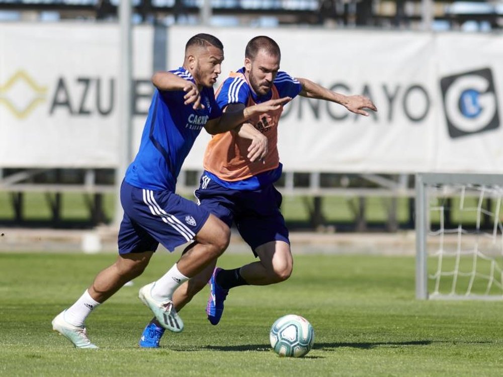 El delantero brilló en el Real Zaragoza. EFE