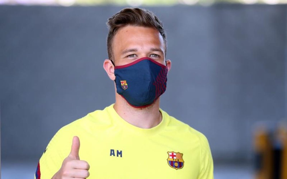 Arthur ya le explicó a sus compañeros que se va. EFE/FCBarcelona