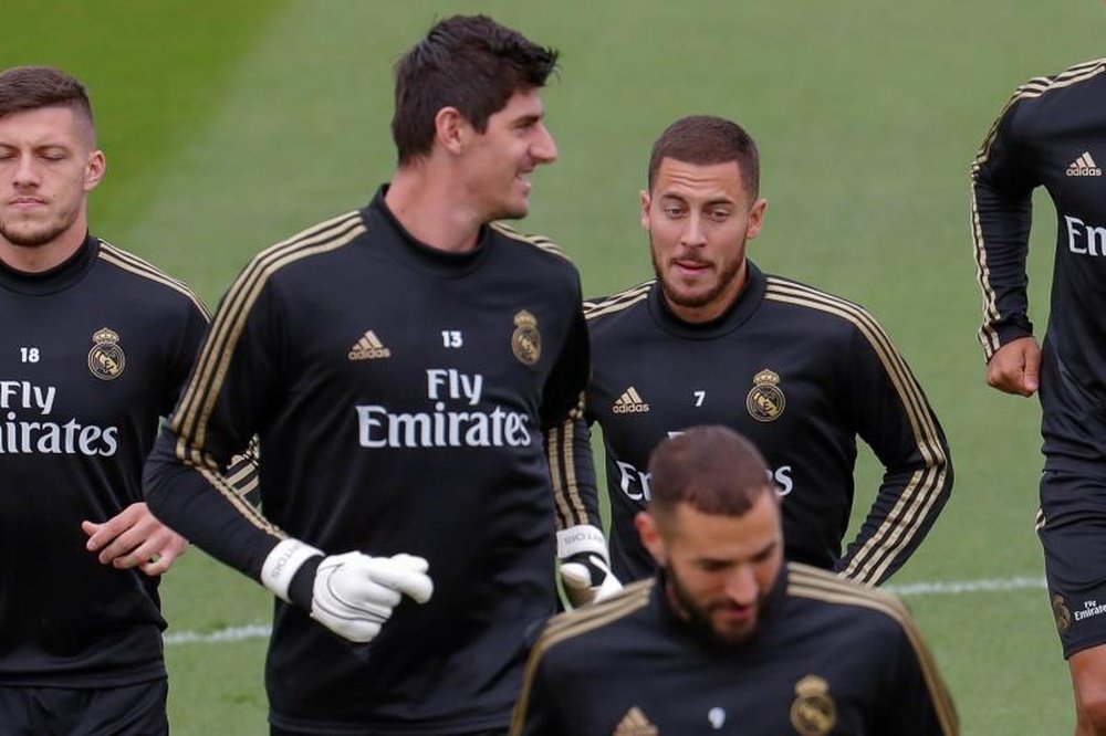 Courtois talked ahead of Real Madrid's match with Man City. EFE