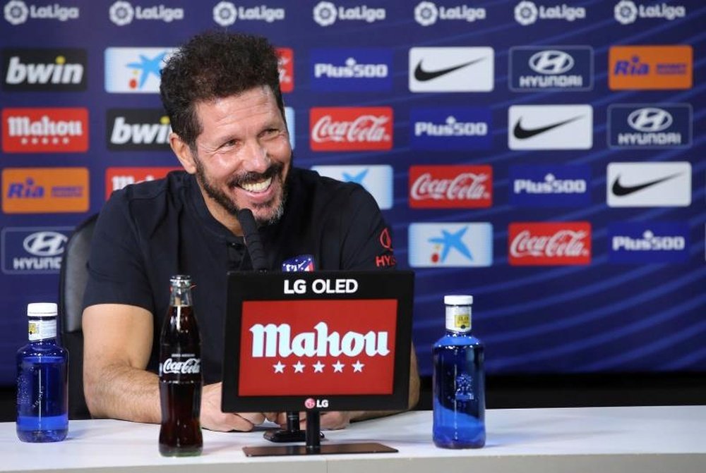 Simeone is in favour of the subs. EFE/atleticodemadrid.com