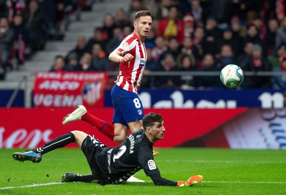 Saúl espera que o Atlético de Madrid continue crescendo.  EFE/Rodrigo Jiménez