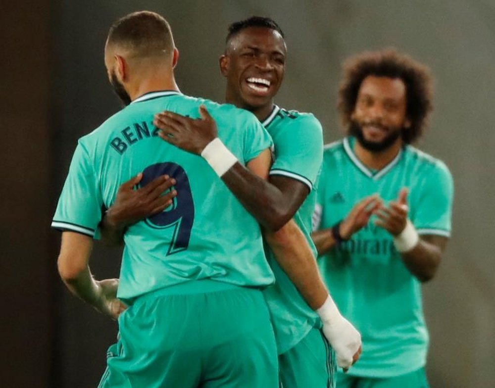 Desvelan más palabras de Benzema sobre Vinicius. EFE/Juan Herrero