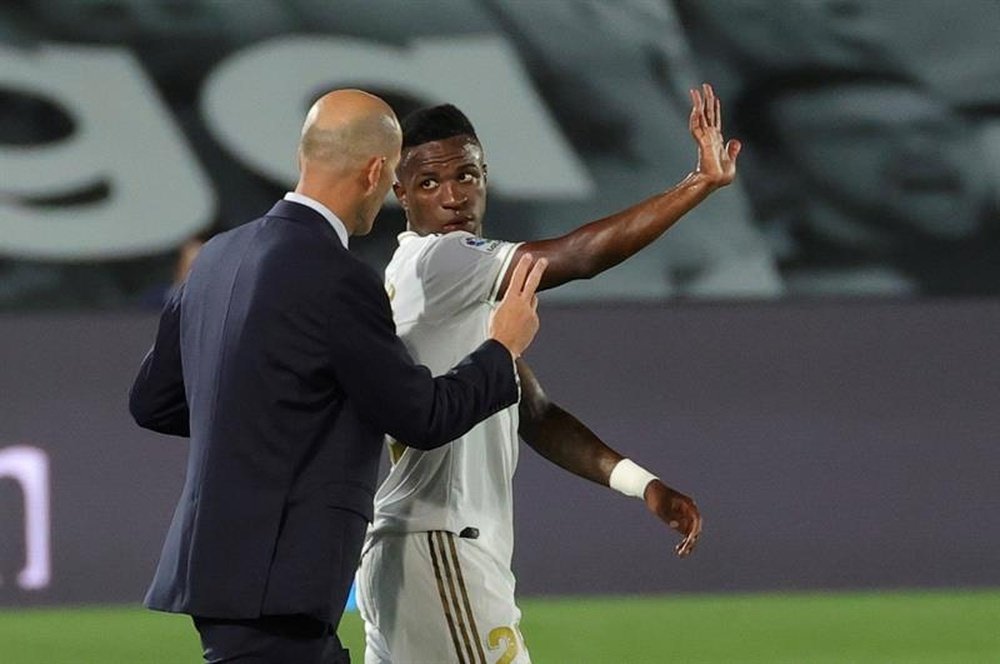 Zidane après le match contre Majorque. EFE