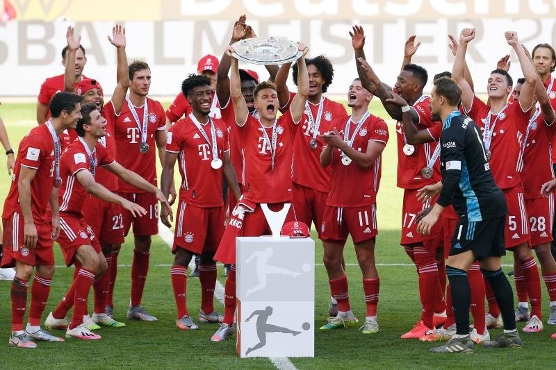 El Bayern festejó su título de campeón en campo del Wolfsburgo. EFE