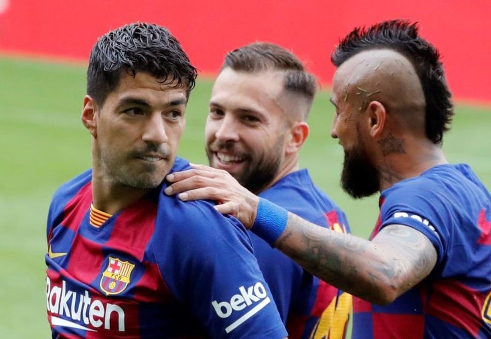 Suárez ya ha hecho historia con el Barcelona. EFE