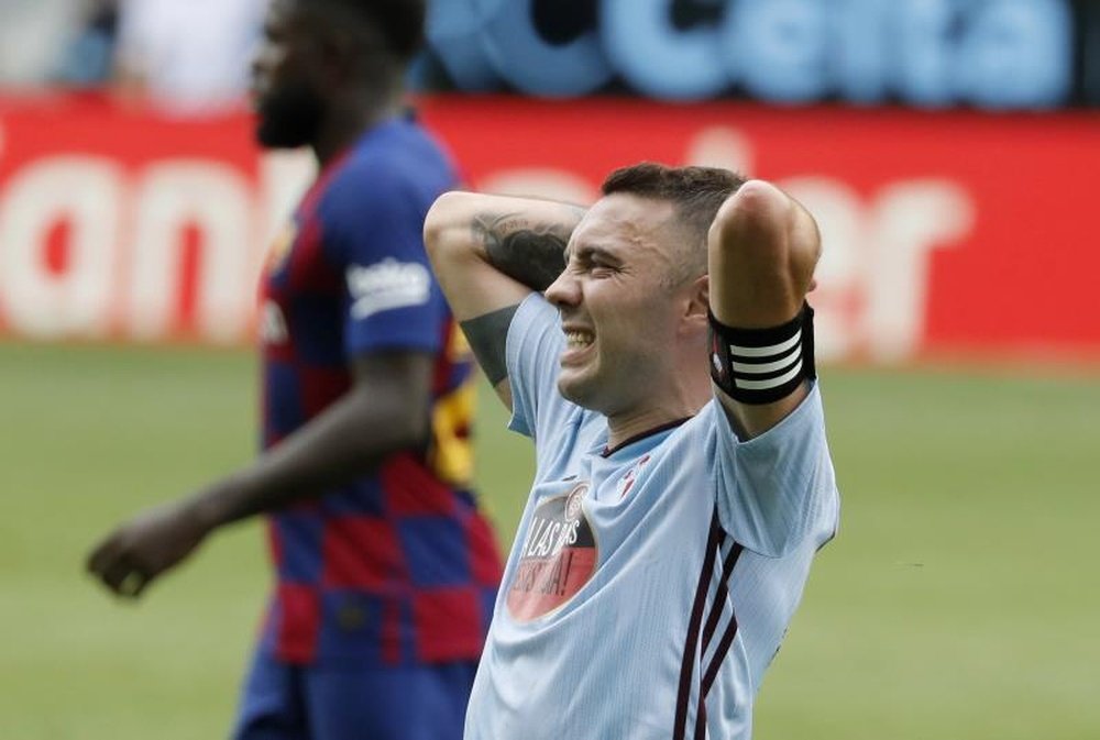 Iago Aspas raconte une discussion avec Vidal. EFE