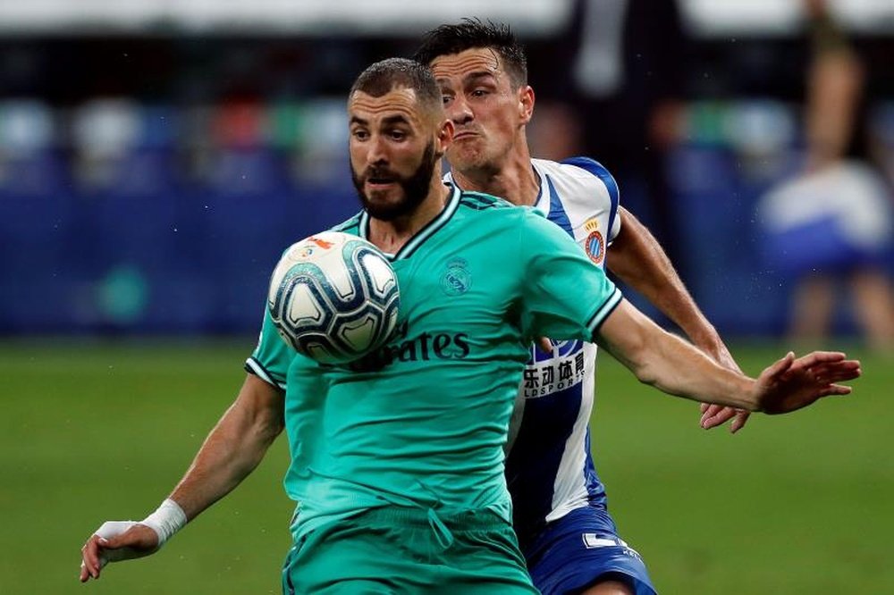 Karim Benzema was the decisive factor in Real Madrid's 0-1 win at Espanyol. EFE