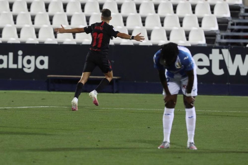 Munir selló la victoria con su gol recién salido del banquillo. EFE