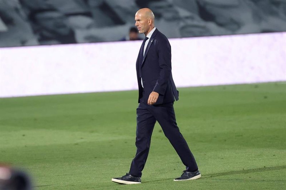 Zidane deu uma resposta curta e clara. EFE/JuanJo Martín