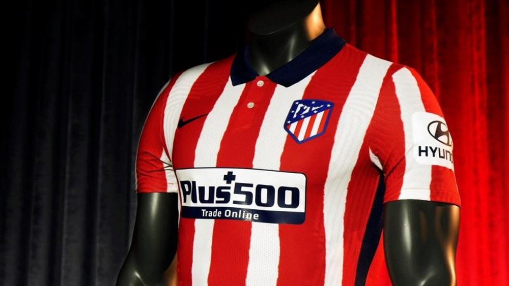Le nouveau maillot domicile de l'Atlético pour 2020-21. EFE/atléticodemadrid.com