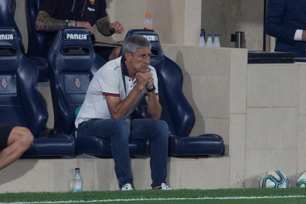 Rivaldo falou sobre Setién. EFE/ Domenech Castelló