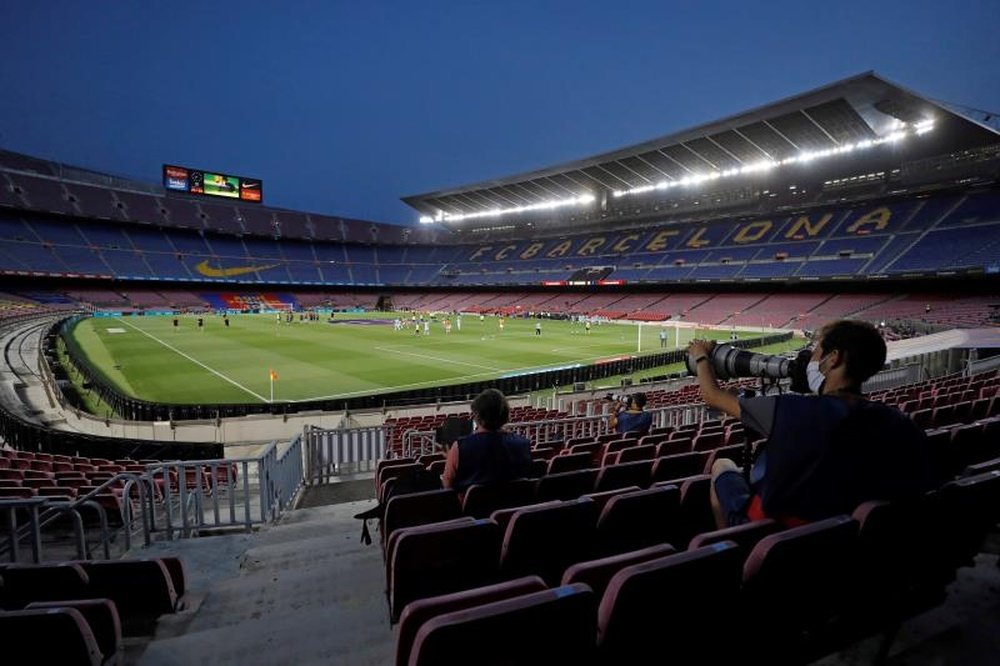 El Barcelona jugará por última vez esta temporada en el Camp Nou. EFE/Alberto Estévez