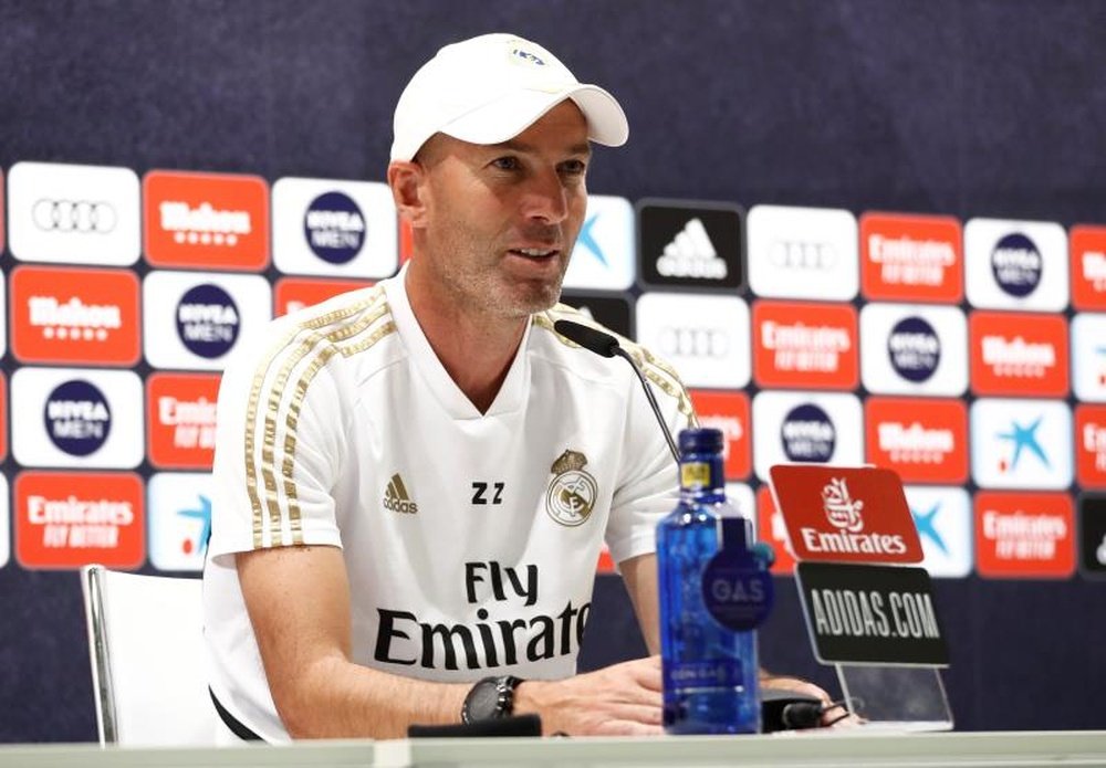 Zidane spoke about Madrid's next commitment. EFE