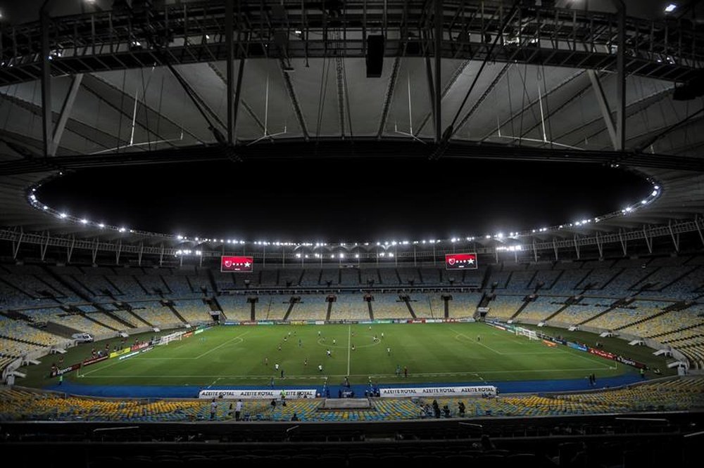 Fluminense e Flamengo se enfrentam no Maracanã pela final do Carioca. FE/Antonio Lacerda/Arquivo