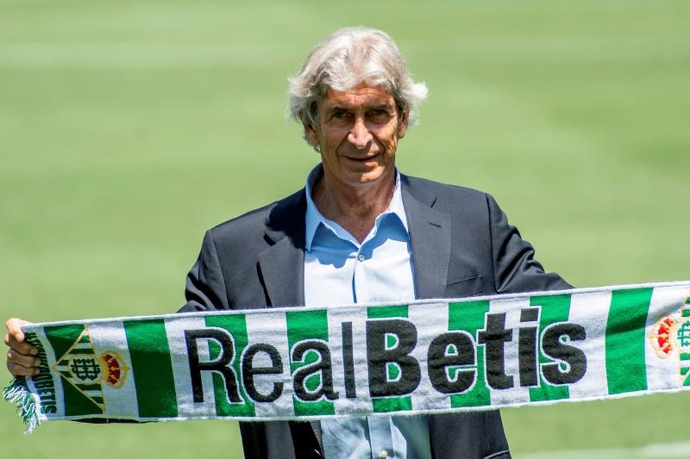Pellegrini fue presentado como entrenador del Betis. EFE