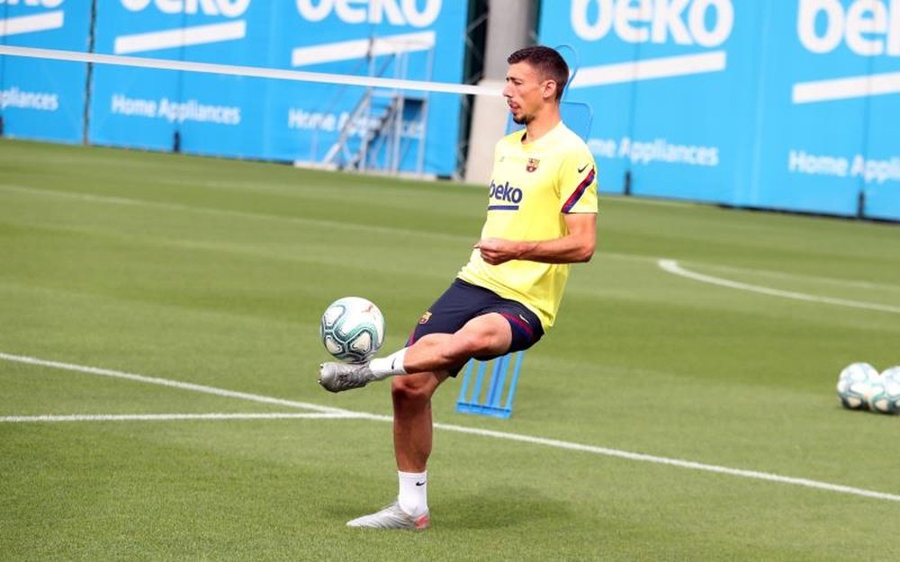 Barcelona were back training. EFE