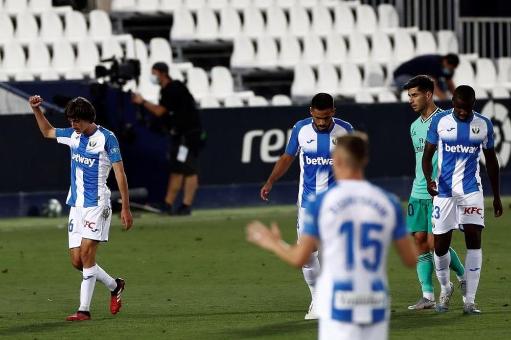 Leganés arrancou apenas um empate do Real Madrid. EFE/Mariscal
