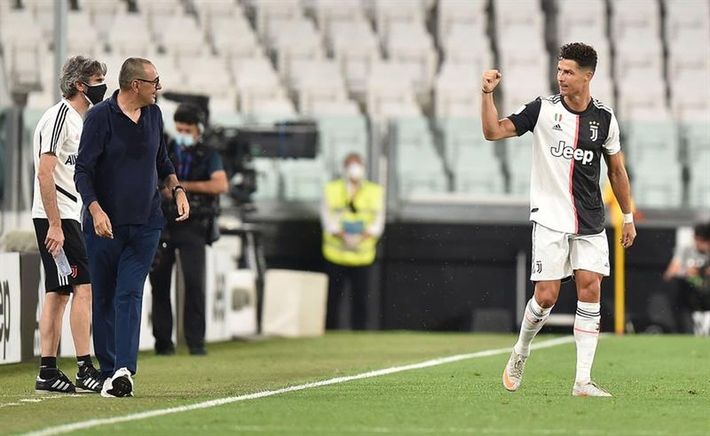 Cristiano ya suma 12 goles de penalti en esta Serie A. EFE