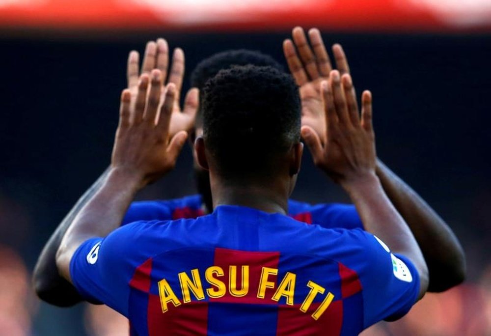 Barcelona tie Ansu Fati down with stunning contract . EFE