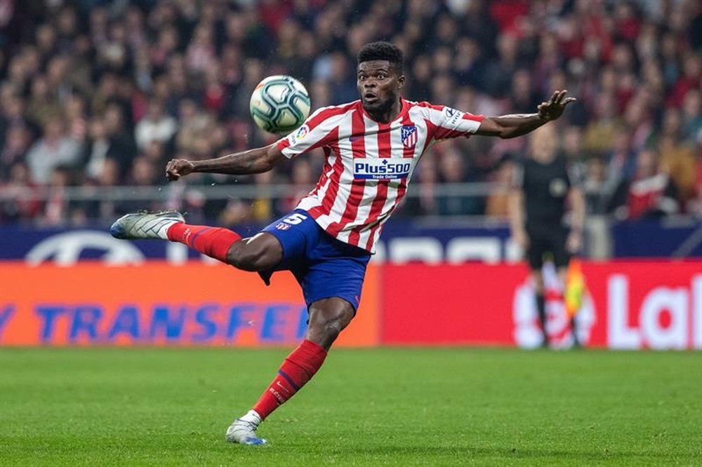 Thomas Partey playing for Atletico. EFE