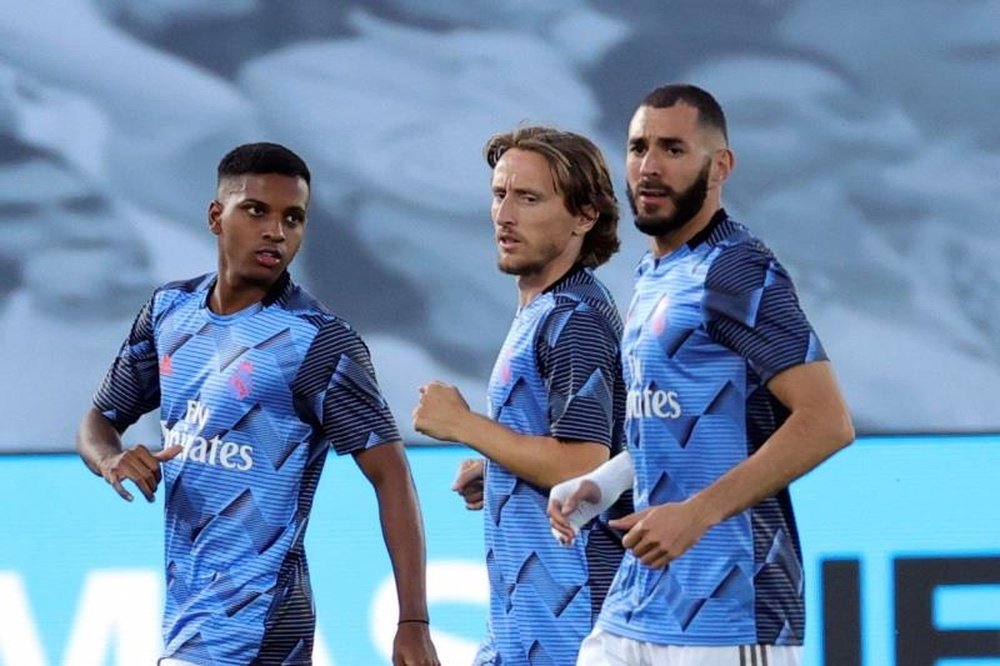 O motivo pelo qual Rodrygo chama Modric de pai. EFE/JuanJo Martín