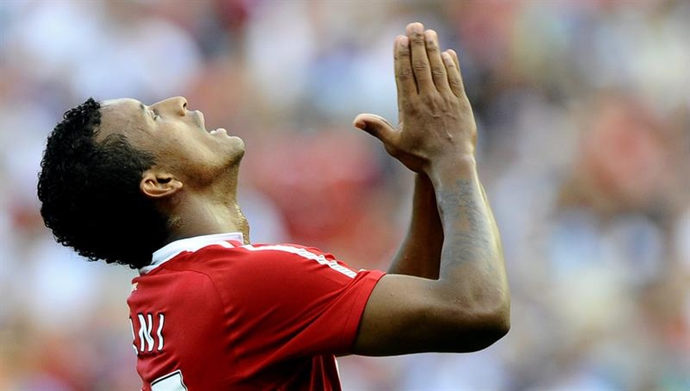 Nani a poussé Bruno Fernandes à Manchester United. efe