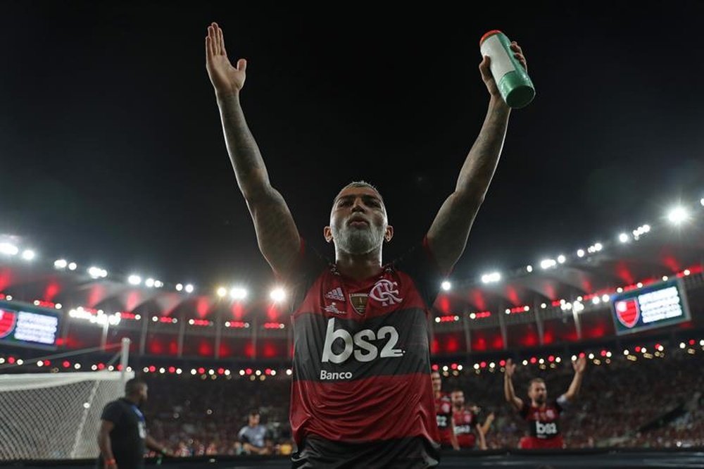 Gabigol começa a atingir marcas históricas no Flamengo. EFE/Antonio Lacerda/Arquivo